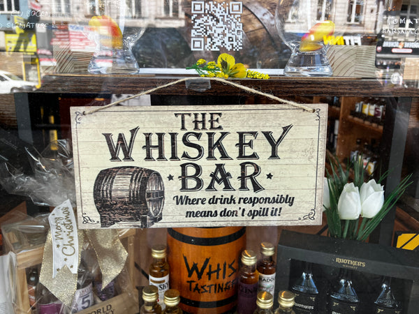 Whiskyschild (mit Schnur)