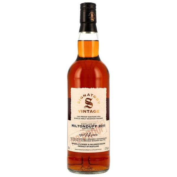 Miltonduff 2011 Signatory 100 Proof Edition
