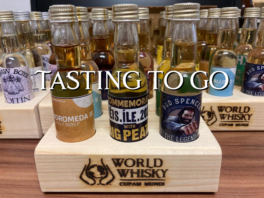 Tasting to go - Whiskycask aged Rum Lineup
