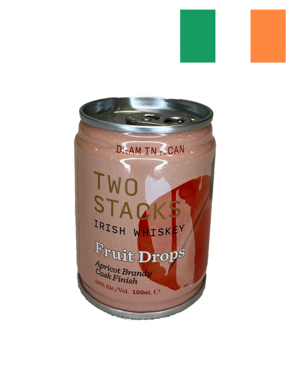 Two Stacks "Dram in a Can Fruit Drops" Apricot Brandy